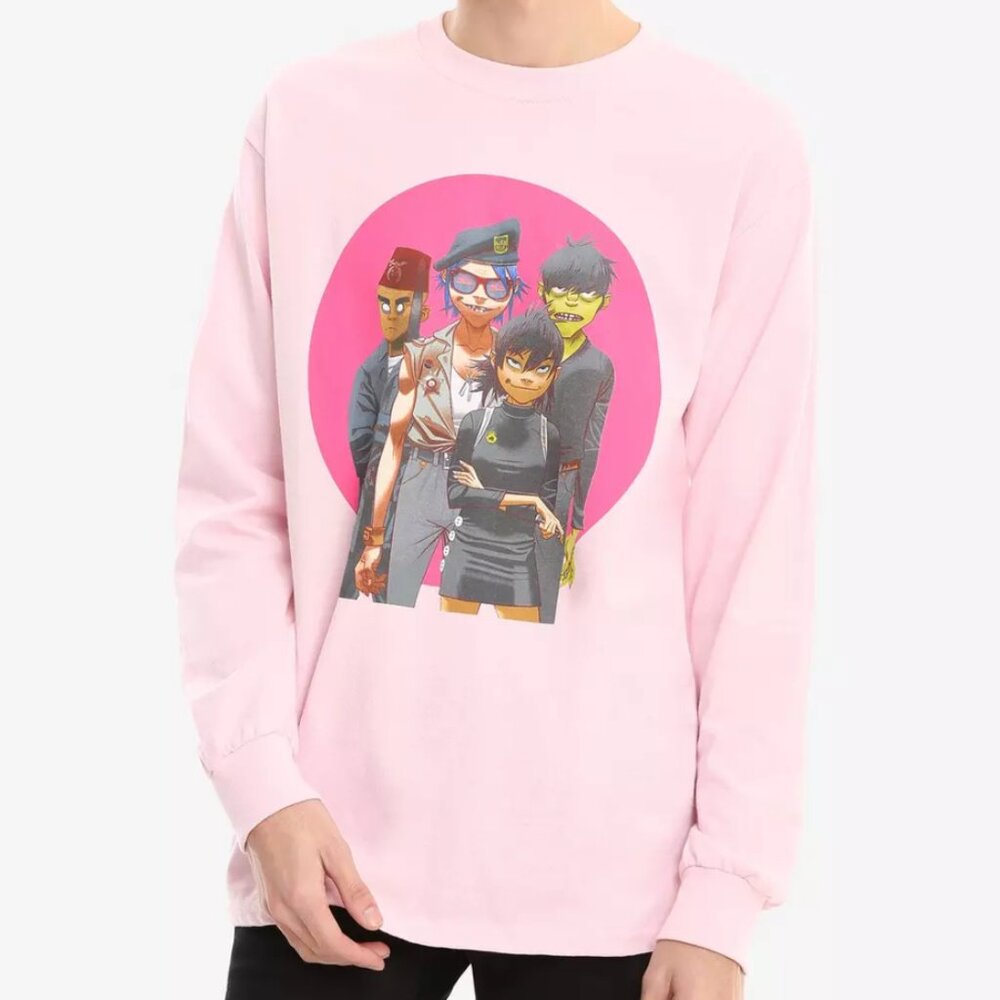 Gorillaz Pink Print T Shirt